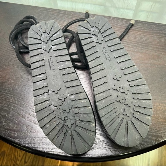 AllSaints Kofu Wrap-around Ankle Platform Sandal 38 - Picture 8 of 11